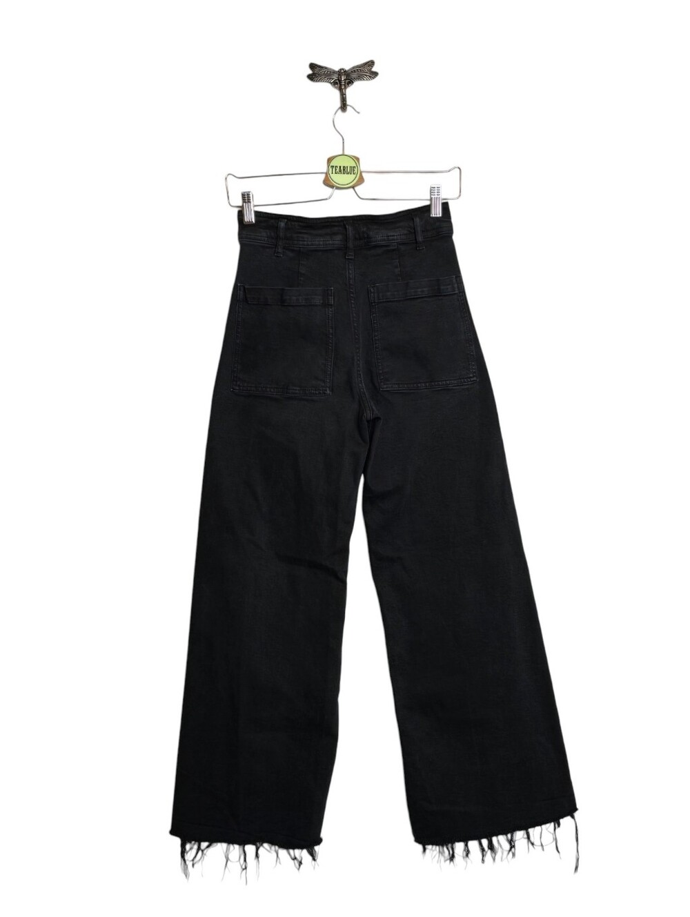 ZARA 6 The Marine Straight Black Jean Neutral Minimalist 6 - Picture 2 of 10